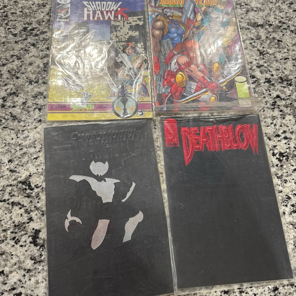 Vintage 90s Image Comics, ShadowHawk Deathblow Cybernary Youngblood, set of 4‎